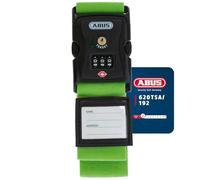 ABUS Cinghia per Valigie con Lucchetto TSA 620TSA/192 - Cinta Bagagli con Codice a 3 Cifre - Etichetta Nome Inclusa - Verde