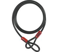 ABUS Cobra 10 loop cable - cavo in acciaio rivestito in plastica - sicurezza per accessori di biciclette e moto - lunghezza 3 metri, spessore 10 mm, nero