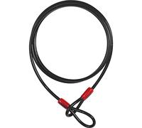 ABUS Cobra 8 loop cable - cavo in acciaio rivestito in plastica - sicurezza per accessori di biciclette e moto - lunghezza 2,5 metri, spessore 8 mm, nero