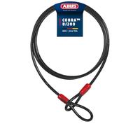 ABUS Cobra 8 Loop Cable - Cavo in Acciaio Rivestito in plastica - Sicurezza per Accessori di Biciclette e Moto - Lunghezza 2 Metri, Spessore 8 mm
