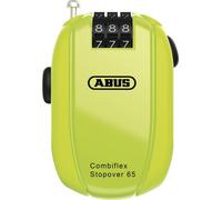 ABUS Combiflex Stopover Blocco Retrattile 1.2mm Cavo 3 Quadrante Giallo 95458