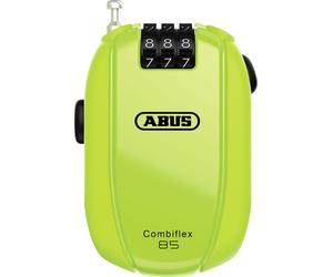 Abus Combiflex StopOver/Break/Rest/Trip, blocco del cavo 85 cm male Giallo Fluo