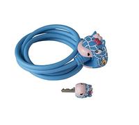 ABUS Crazy Safety Giraffe antifurto Bicicletta Ragazza, Blu