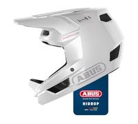 ABUS Downhill-Helm HiDrop, Fullface-Helm, bianco lucido, taglia M