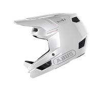 ABUS Downhill Helmet HiDrop - Casco integrale certificato AS con calotta esterna in ABS per MTB: downhill, enduro e bike park adulti ragazzi bianco, taglia M