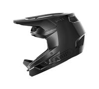 ABUS Downhill Helmet HiDrop - Casco integrale certificato AS con calotta esterna in ABS per MTB: downhill, enduro e bike park adulti ragazzi nero, taglia L