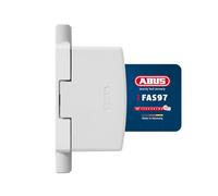 Abus Fas97 Serratura a Cerniera, Blocco di Sicurezza a Cerniera per Finestre, Livello di Sicurezza: 10, 11782, Bianco