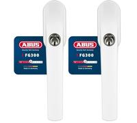Abus FG 300 - Maniglia per finestra, chiusura AL0089, colore: bianco (Confezione da 2)