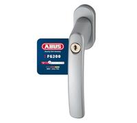 Abus Fg200 Ab208 Maniglia con Blocco Antifurto, Set di 10, Serratura a Spinta con Cilindro per Finestre, Chiave Maestra, Livello di Sicurezza: 3, 88561, Argento