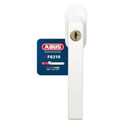 Abus Fg210 Maniglia con Blocco Antifurto, Serratura a Spinta con Cilindro per Finestre, Chiave Maestra, Livello di Sicurezza: 3, 59487, Bianco