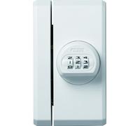 Abus Fts106 Serratura con Blocco, Blocco per Finestre con Codice Numerico Selezionabile, Chiusura a Chiave, Livello di Sicurezza: 10, 26118, Bianco