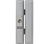 Abus Fts88 Al0125 Serratura con Blocco, Blocco per Finestre con Doppio Chiavistello Ad Incastro, Chiusura con Chiave, Livello di Sicurezza: 9, 37038, Argento