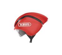Abus GameChanger TT Casco da corsa - Casco da ciclismo aerodinamico con ventilazione idonea per uomo e donna, Rot (blaze red), M (54-58 cm)