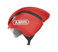 Abus GameChanger TT Casco da corsa - Casco da ciclismo aerodinamico con ventilazione idonea per uomo e donna, Rot (blaze red), L (58-62 cm)