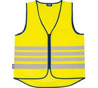 ABUS Gilet ad alta visibilità Lumino Reflex Vest - gilet di sicurezza per una migliore visibilità di giorno e di notte - per adulti - con zip