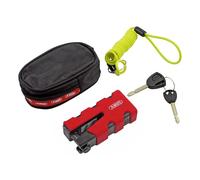 ABUS Granit Sledg 77 Sold Secure Oro Moto Blocca Disco Rosso