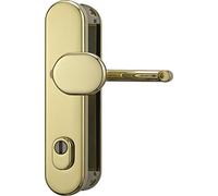 Abus HLZS814 MS, Placca protettiva con maniglia e serratura a cilindro, 12245