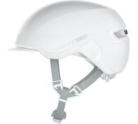 ABUS HUD-y, Casco da Bicicletta Unisex Adulto, Bianco (Puristic), M (54-58 cm)