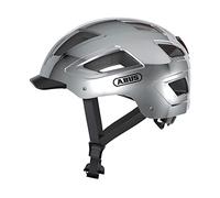 ABUS Hyban 2.0 Casco da città - Casco da città per uso quotidiano con calotta rigida in ABS - Per uomo e donna - Argento, Taglia M
