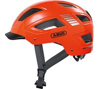 ABUS Hyban 2.0 city - casco da bici con luce posteriore, calotta rigida in ABS, buona vestibilità - per uomo e donna