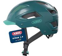ABUS Hyban 2.0 city - casco da bici con luce posteriore, calotta rigida in ABS, buona vestibilità - per uomo e donna