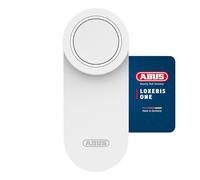 ABUS Loxeris One - Serratura intelligente per porta d'ingresso tramite app, serratura elettronica con controllo di accesso, funzionamento a batteria senza cavi - bianco
