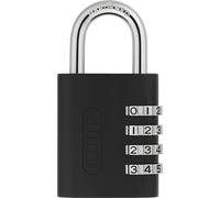 ABUS Lucchetto 158KC/45 AP050 - Lucchetto con funzione di combinazione o chiave - con alloggiamento in zinco pressofuso - Livello di sicurezza 5 - Nero