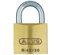 ABUS Lucchetto 45/30 in ottone - Set di 4 pezzi - con cilindri di precisione con perni a testa di fungo - 11823 - Livello di sicurezza ABUS 3 - Colori ottone