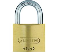 ABUS Lucchetto 45/40 in ottone - con 5 chiavi - con cilindro di precisione con perni a fungo - con 5 chiavi - 20075 - Livello di sicurezza ABUS 4 - Colori ottone