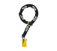 Abus, lucchetto 8077 Granit Detecto X-plus e catena con anello nero