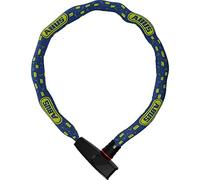 ABUS Lucchetto a catena Catena 6806K - per bicicletta leggero in acciaio temprato con tubo tessuto alla moda quadrata livello di sicurezza 6 Blu motivo maschera