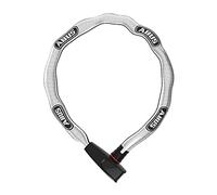 ABUS Lucchetto a catena Catena 6806K - per bicicletta leggero in acciaio temprato con tubo tessuto alla moda quadrata livello di sicurezza 6 85 cm grigio riflettente