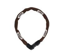 Abus Lucchetto a Catena Tresor 1385 - Lucchetto a Combinazione in Acciaio temprato - Catena Quadrata Spessa 7 mm - Livello di Sicurezza 7-85 cm - Marrone