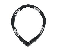 ABUS Lucchetto a catena Tresor 1385 - lucchetto combinazione in acciaio temprato quadrata di 7 mm spessore livello sicurezza 85 cm nero
