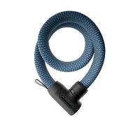 ABUS Lucchetto a catena YARNIT 4004K, lunghezza 110 cm, blu | Lucchetto bici con struttura a maglia, cilindro anti-picking, blocco automatico, protegge vernice
