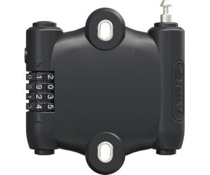 ABUS lucchetto a cavo retraibile SportFlex 2504, lunghezza cavo 90 cm | Lucchetto a cavo autoavvolgente, montaggio sotto il portaborraccia, codice numerico regolabile