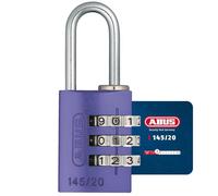 ABUS Lucchetto a Combinazione 145/20 - Alluminio, Codice 3 Cifre