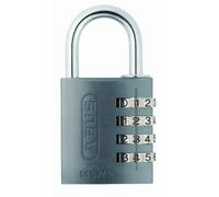 ABUS Lucchetto a Combinazione 145/40 Titanium - Lucchetto per Valigie, Armadietti e altro - Lucchetto in Alluminio - Codice Numerico Personalizzabile - Livello di Sicurezza ABUS 4