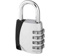ABUS Lucchetto a Combinazione 155/40 - Lucchetto con Corpo in Pressofusione di Zinco - Lucchetto Valigia/Armadietto con Codice Numerico Regolabile - Livello di Sicurezza ABUS 4 - Argento