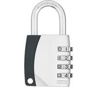 ABUS Lucchetto a Combinazione 155/40 - Staffa in Acciaio, Corpo Zinco | Codice numerico a 4 cifre personalizzabile, senza chiave - livello sicurezza ABUS 4 - dimensioni 44,5 x 80 x 18,5 mm