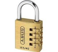 ABUS Lucchetto a combinazione 165/40 - Lucchetto in ottone - con codice numerico regolabile individualmente - Serratura per valigia/serratura a mandrino - Livello di sicurezza ABUS 4