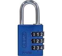 ABUS Lucchetto a combinazione con numeri grandi, blu, 30 mm