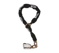 Abus, lucchetto a disco 8008 e catena ad anello nera 12KS120 universale