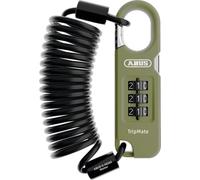 ABUS Lucchetto Combiflex TripMate 180, cavo lungo 180 cm, verde oliva
