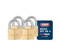 Abus Meccanico 65/40Mm Lucchetto In Ottone Quad Pack Abu6540Qpk