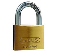 ABUS Lucchetto in Ottone 65/60 - Per Cantine, Armadietti e Cancelli - Corpo in Ottone - Arco in Acciaio Temprato - Livello di Sicurezza ABUS 6