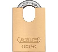 ABUS Lucchetto in Ottone 65CS/40 - Corpo in Ottone - Arco in Acciaio Temprato e Protezione Arco - Livello di Sicurezza ABUS 5