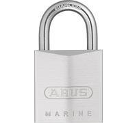 ABUS Lucchetto Marine 75IB/30 - resistente alle intemperie corpo della serratura in ottone con rivestimento nickel perlato livello di sicurezza 5 argento