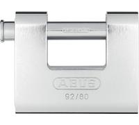 ABUS Lucchetto Monobloc 92/80 - Lucchetto in ottone con involucro in acciaio - per distributori automatici, griglie a rullo e molto altro ancora - con catenaccio spesso