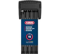 ABUS Lucchetto pieghevole Bordo Granit 6500K con porta lucchetto SH - Lucchetto per bicicletta con cilindro XPlus per un'elevata protezione contro le manomissioni - Lunghezza 120 cm, nero